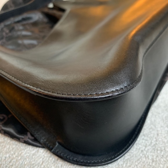 Gucci Black Leather Hobo Bag